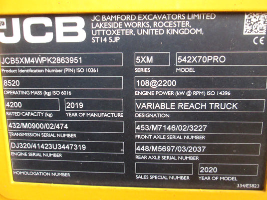 JCB 542-70 | 2 562 h | 2022